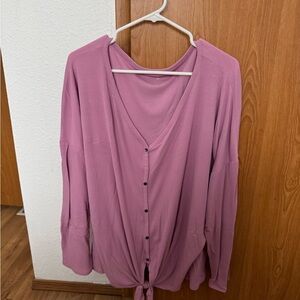 EVRI Mauve Button-Down Shirt
